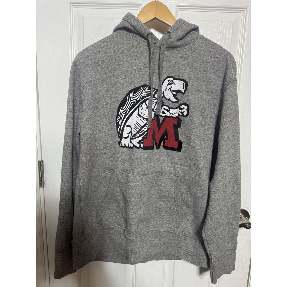 Tailgate Maryland Terrapins Hoodie Mens XL Gray Testudo Terps Sweatshirt